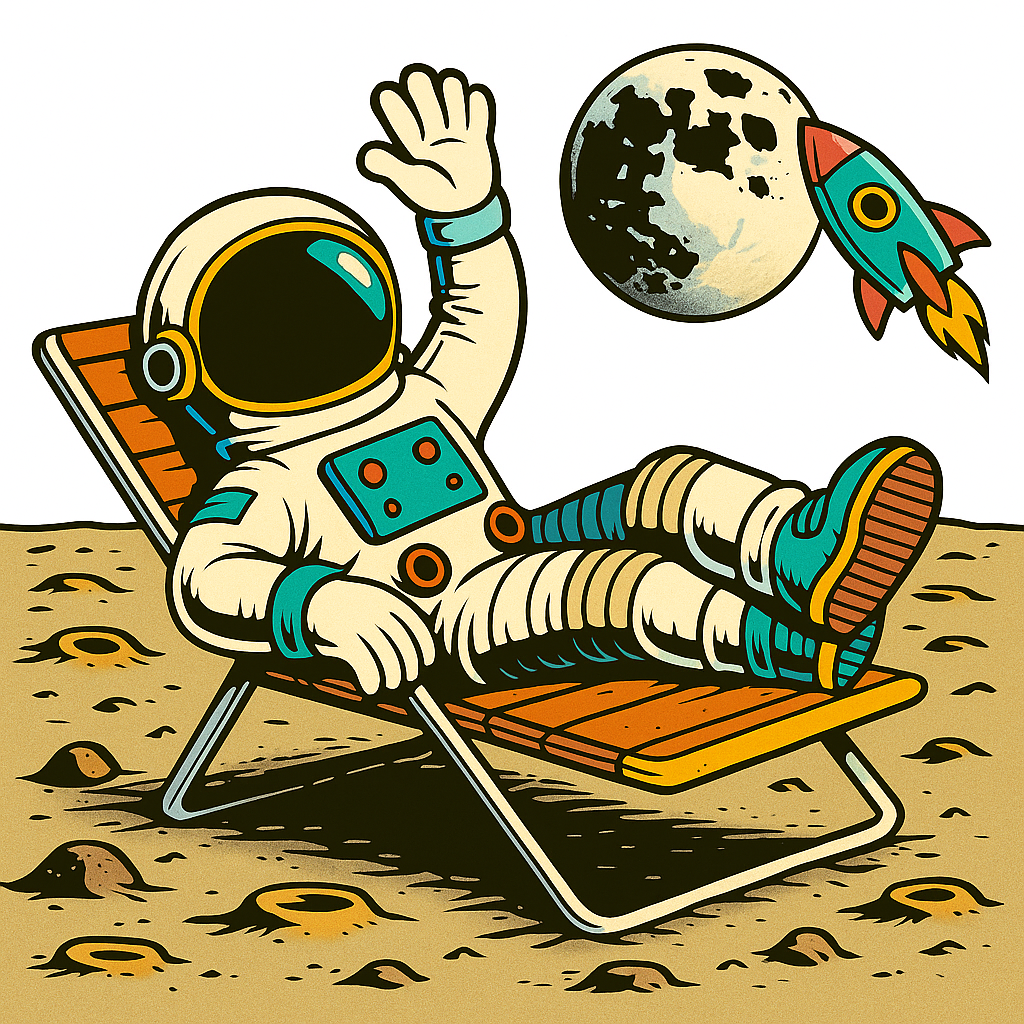 Astronaut in the air